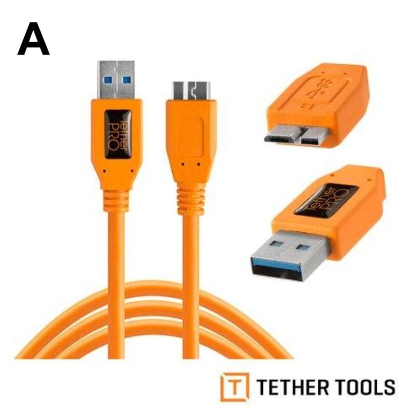 A ✤ Tether Tools USB-A 3.0 轉 Micro-B3.0(4.6M)