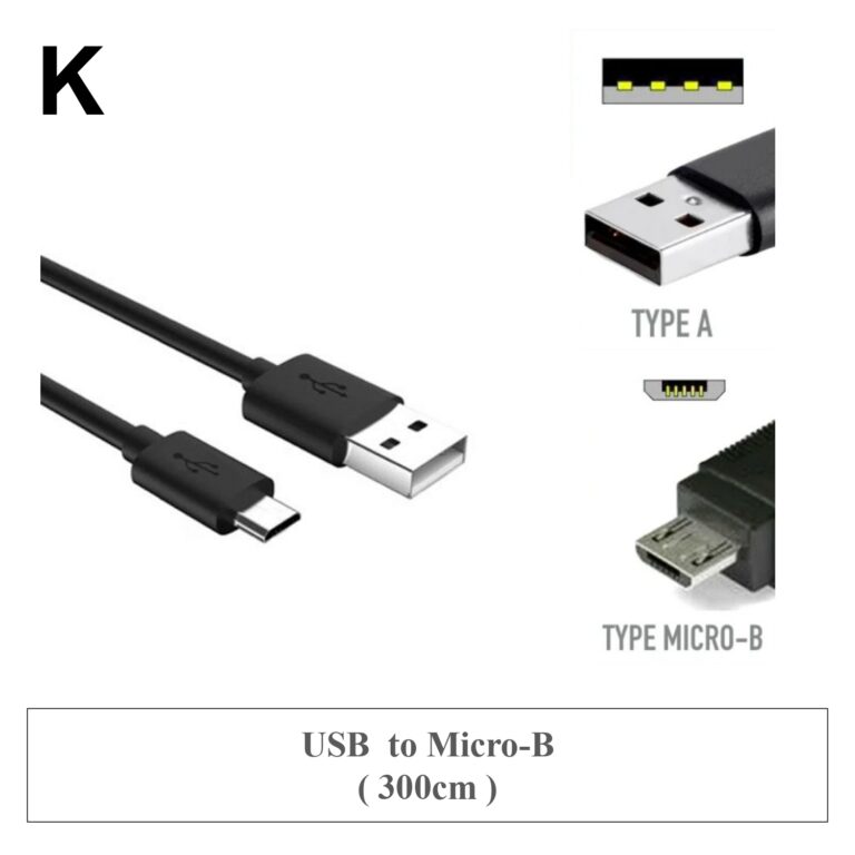 K ✤ USB to Micro-B ( 300cm )