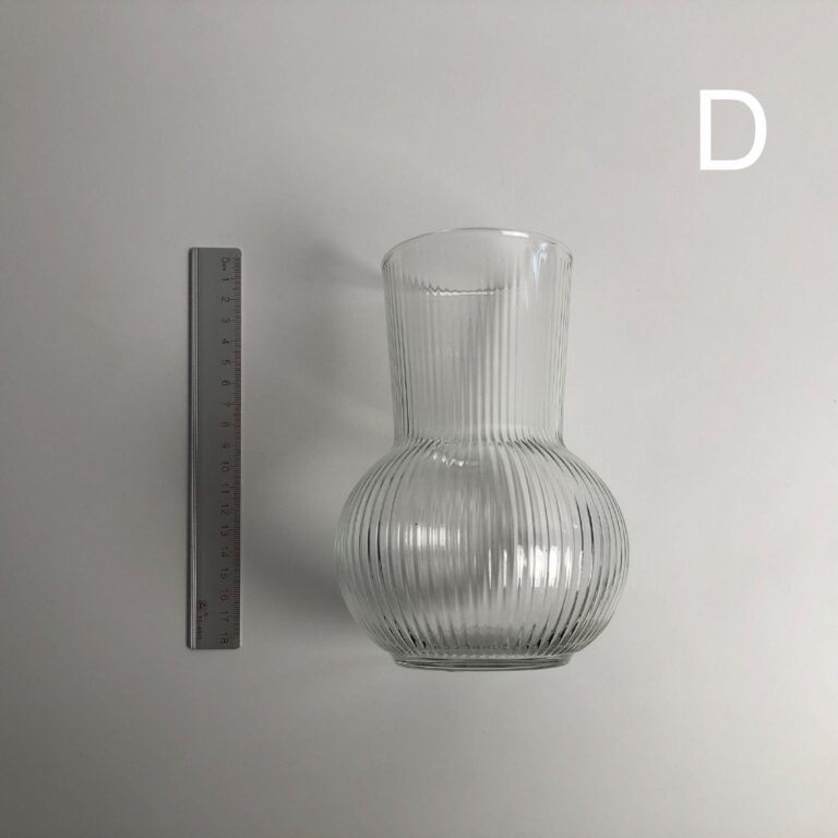 D ✤ 透明花器_扁圓形窄口